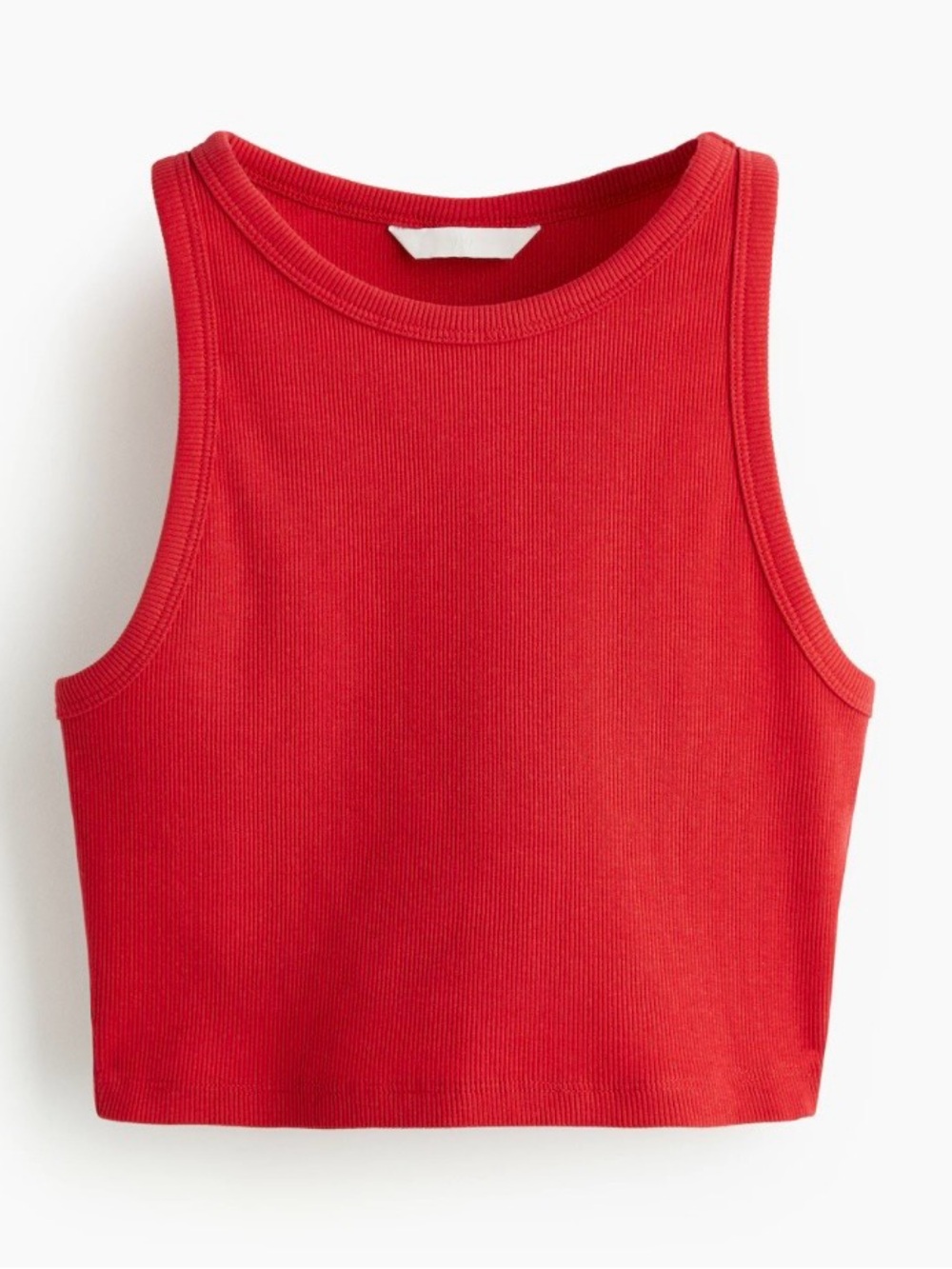 Nikibiki Red Ribbed Cropped Tank